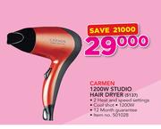 Carmen 1200W Studio Hair Dryer