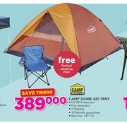 Campmaster Camp Dome 420 Tent Plus Free Tactical Camping Chair