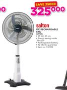 Salton DC Rechargeable Fan SRF45