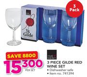 Royal Leerdam 3 Piece Gilde Red Wine Set-Per Set