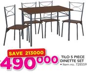 Tilo 5 Piece Dinette Set