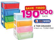 Nu Ware 4 Tier Drawer-Each