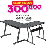 Black Colt Corner Desk