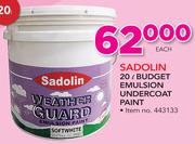 Sadolin 20Ltr Budget Emulsion Undercoat Paint