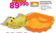 Gold Sun Lion Rocker Plus Shell Pit