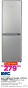 KIC 263Ltr Metallic Silver Bottom Freezer Fridge KBF525 1ME