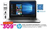 HP Intel Celeron Notebook 15-AY008NI