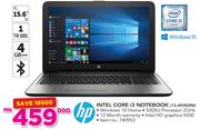 HP Intel Core i3 Notebook 15-AY002NI