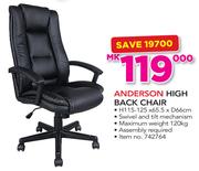 Anderson High Back Chair
