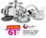 Tissolli Crown 21 Piece Cookware Set-Per Set