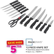 Mainstays 13 Piece Knife Set