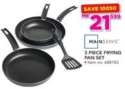 Mainstays 3 Piece Frying Pan Set