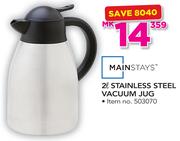 Mainstays 2Ltr Stainless Steel Vacuum Jug