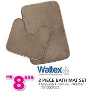 Waltex 2 Piece Bath Mat Set
