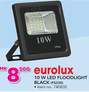 Eurolux 10W LED Floodlight Black FS230