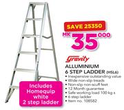 Gravity Aluminium 6 Step Ladder HSL6