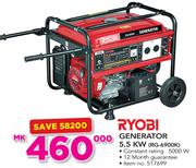 Ryobi 5.5Kw Generator RG-6900K
