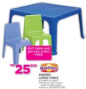 Sunny Kiddies Large Table+ Free 2 Chairs