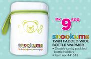 Snookums Twin Padded Wide Bottle Warmer