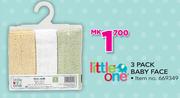 Little One 3 Pack Baby Face
