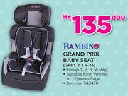Bambino Grand Prix Baby Seat GRP1 2 3 9-36