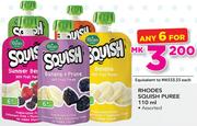 Rhodes Squish Puree Assorted-6x110ml