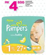 Pampers New Baby Carry Pack-27's Per Pack