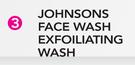 Johnsons Face Wash Exfoiliating Wash