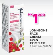 Johnsons Face Cream Even Complex
