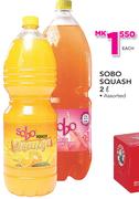 Sobo Squash Assorted-2Ltr Each