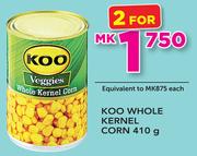 Koo Whole Kernel Corn-2x410g
