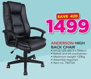 Anderson High Back Chair