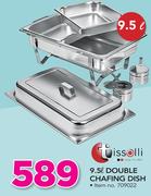 Tissolli 9.5Ltr Double Chafing Dish