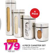 4 Piece Canister Set-Per Set