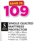 Sheraton Single Quilted Mattress Protector