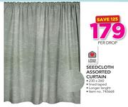 Always Home Seedcloth Assorted Curtain-Per Drop