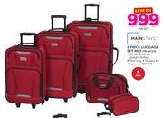Mainstays 5 Piece Luggage Set Red TB-20123-Per Set