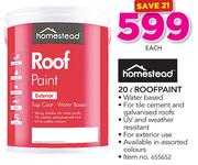 Homestead 20Ltr Roofpaint