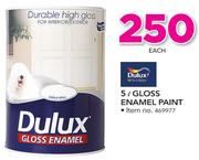 Dulux 5Ltr Gloss Enamel Paint