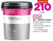 Simple Choice 20Ltr White Paint