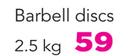 Everlast 2.5Kg Barbell Discs