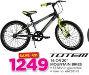ToTem 16 Or 20" Mountain Bikes