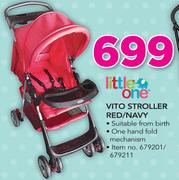 Little One Vito Stroller Red/Navy