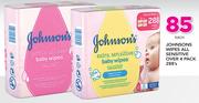 Johnsons Wipes All Sensitive Over 4 Pack 288's-Each