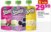 Rhodes Squish Puree Assorted-5x110ml