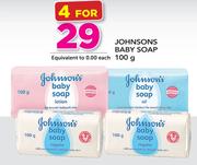 Johnsons Baby Soap-4x100g