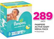 Pampers Active Baby Mega Pack Assorted-Each