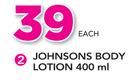 Johnsons Body Lotion-400ml Each