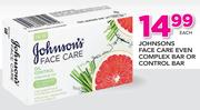 Johnsons Face Care Even Complex Bar Or Control Bar-Each