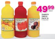 Thirsty Triple Pack Assorted-2Ltr Each